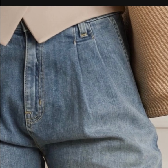 Nili Lotan Long Jean Shorts Women’s Julie Trouser Shorts - Picture 11 of 15